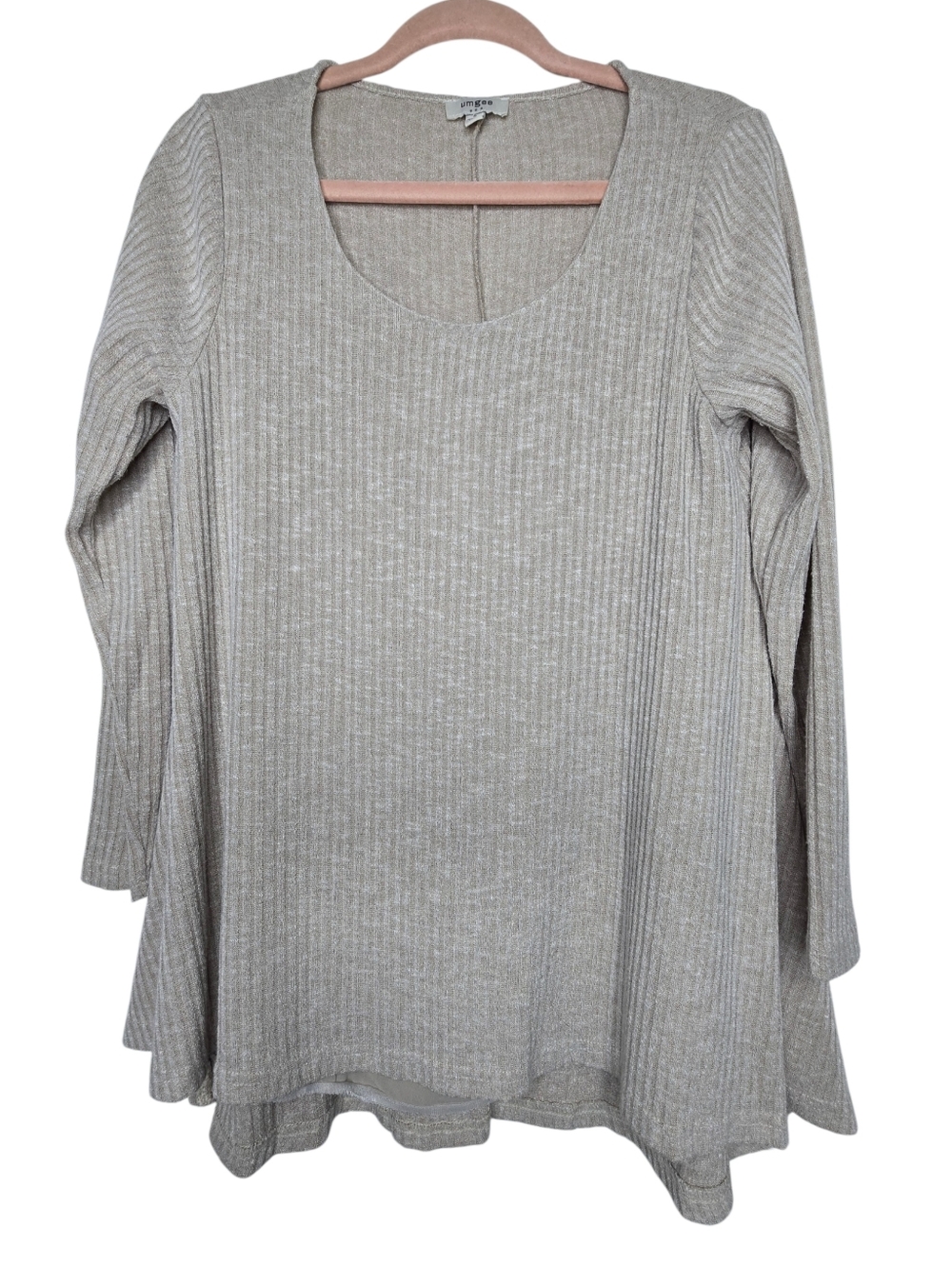 Umgee beige long-sleeve tunic